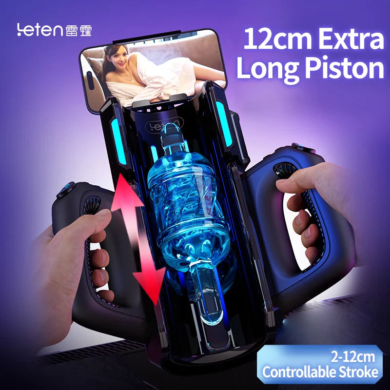 Leten THRUSTING-PRO Thrusting High Speed Male Masturbator Machine Automatic Telescopic Vagina Masturbation Cup Sex Toy For Men