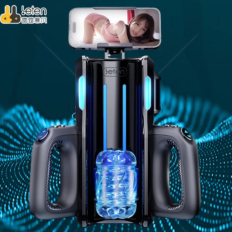 Leten THRUSTING-PRO Thrusting High Speed Male Masturbator Machine Automatic Telescopic Vagina Masturbation Cup Sex Toy For Men